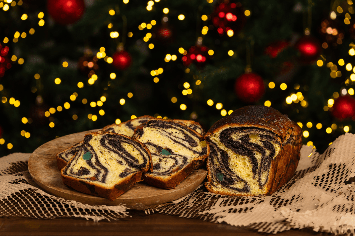 Cozonac cu mac și rahat C2025 Cozonac mic cu mac și rahat